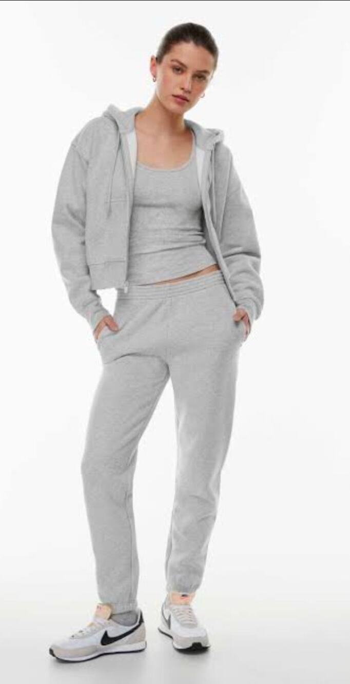 Tna Aritzia cozyAF fleece sweatpants gray 1x XL